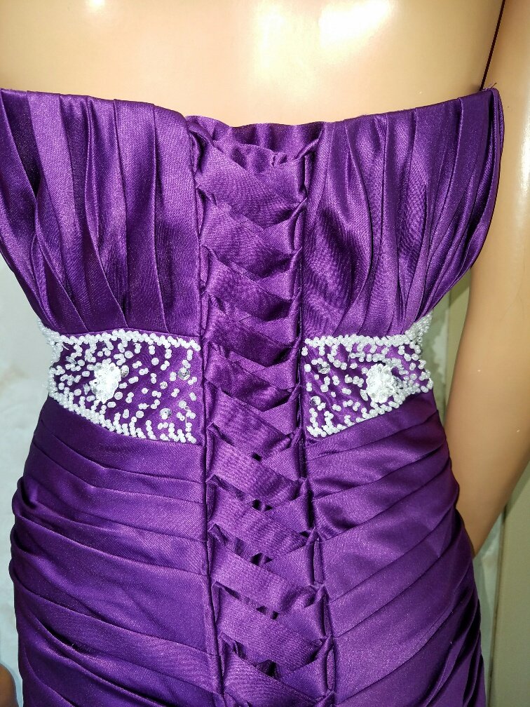 purple bridesmaid mermaid dresses